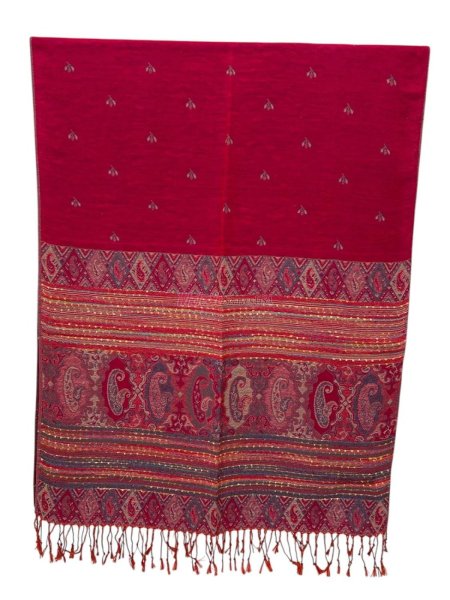 (image for) Rainbow Paisley Thick Pashmina Shawl ( 11Colors, 1Doz)