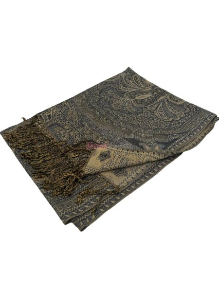 (image for) Giant Paisley Shawl Grey