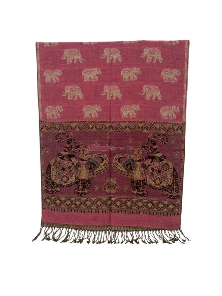 (image for) METALLIC ELEPHANT Pashmina 1 DZ, Asst. Color