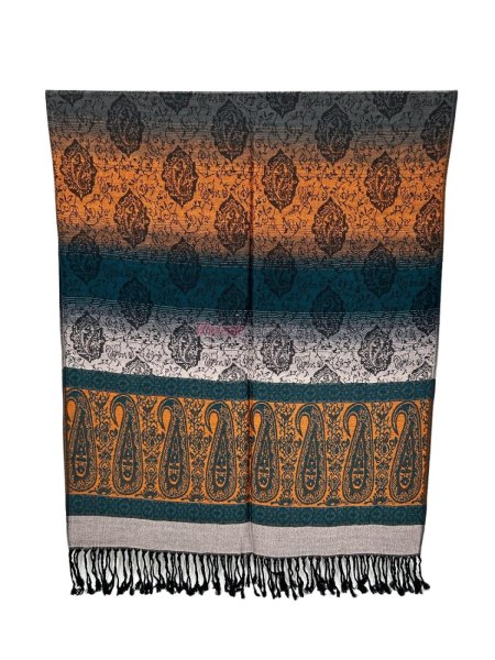 (image for) Colorful Paisley Pashmina 1 DZ, Asst. Color