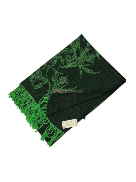 (image for) Weed Marijuana Leaf Fashion Scarfs Dark Green