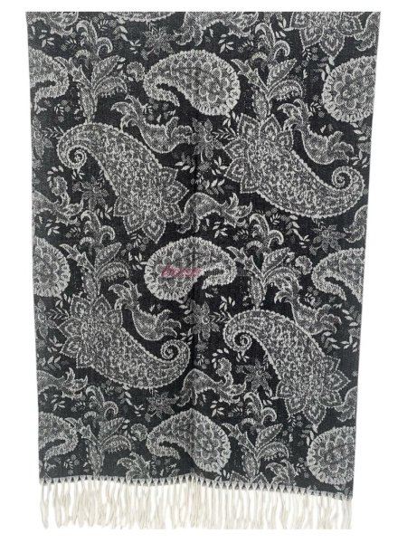 (image for) Small Paisley Scarf Dark Green