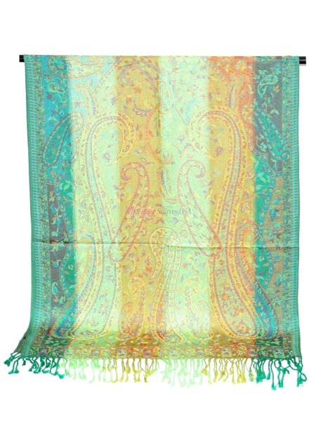 (image for) Rainbow Paisley Pashmina PL041-03