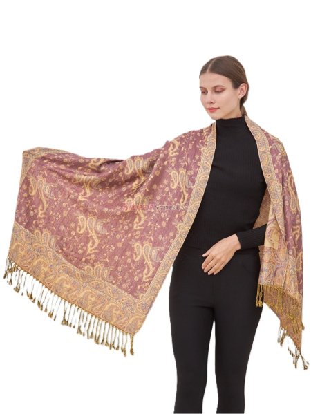 (image for) Small Paisley Scarf Orchid Haze