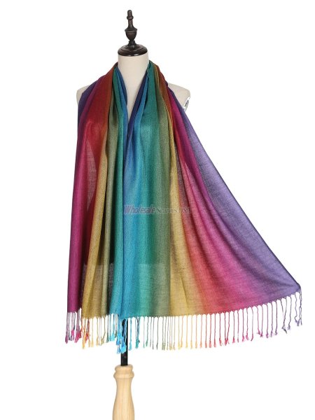 (image for) Ombre Rainbow Pashmina SF23123 12pcs/pack Assorted