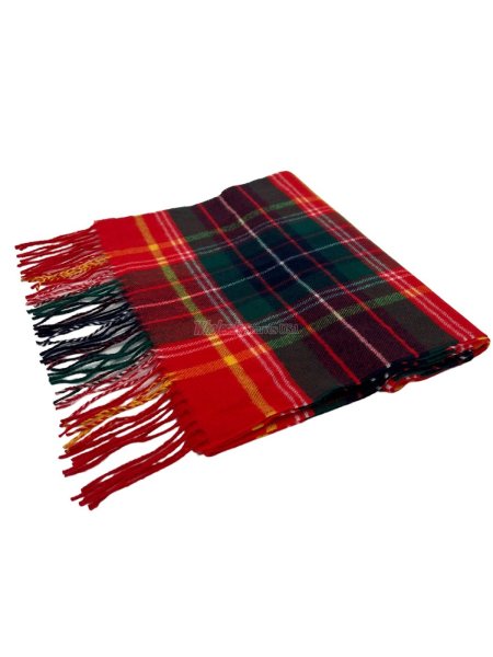 (image for) Plaid Cashmere Feel Scarf 12-pack Red/Green/Yellow CSW13