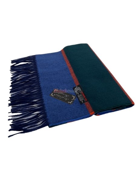 (image for) Plaid Cashmere Feel Scarf 12-pack Blue/Green/Orange CSW16