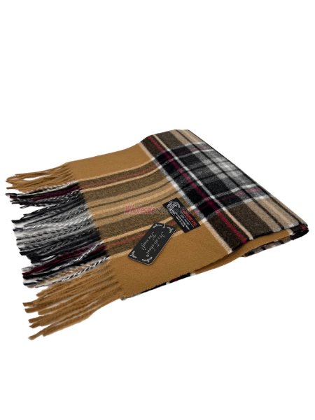(image for) Plaid Cashmere Feel Scarf 12-pack Brown Plaid CSW20