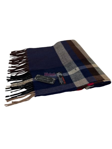 (image for) Plaid Cashmere Feel Scarf 12-pack Brown/Red/Nvay CSW-22