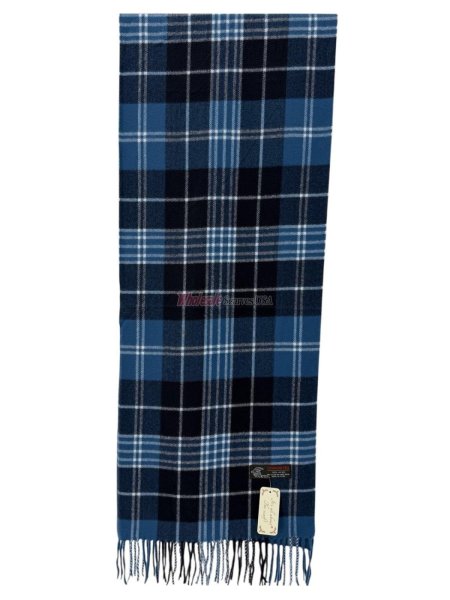 (image for) Cashmere Feel 12/pack Scarf Navy/White