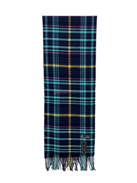 (image for) Cashmere Feel Scarf w31 12pc/pack Navy Multi