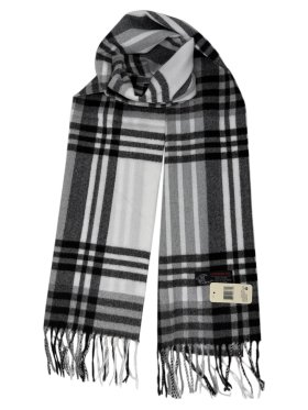 Cashmere Feel 12/pack Scarf Black/White