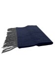 (image for) Cashmere Feel Pattern Scarf Navy 12-pack