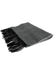 (image for) Cashmere Feel Pattern Scarf Black/White 12-pack