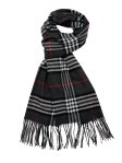 (image for) Plaid Cashmere Feel Scarf 12-pack Black/Grey/Red/White C07-24