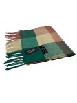 (image for) Cashmere Feel Checker 12-pack Scarf Green C09-8