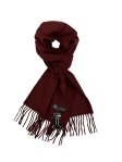 (image for) Winter Woven Plain Scarf Burgundy