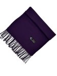 (image for) Woven Plain Scarf Eggplant