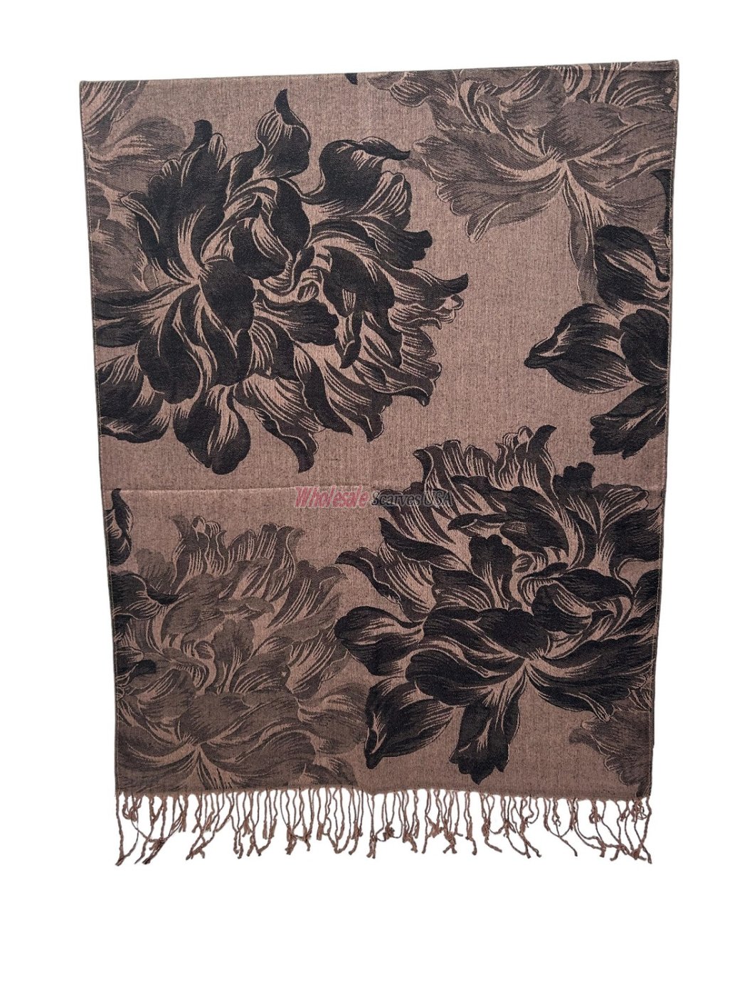 (image for) Peony Blossom Pashmina Brown