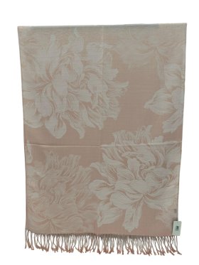 Peony Blossom Pashmina Light Coral