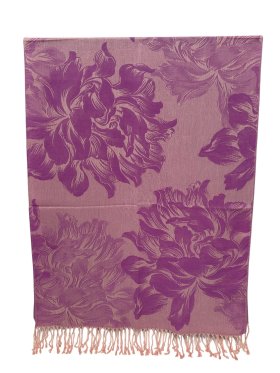 Peony Blossom Pashmina Purple