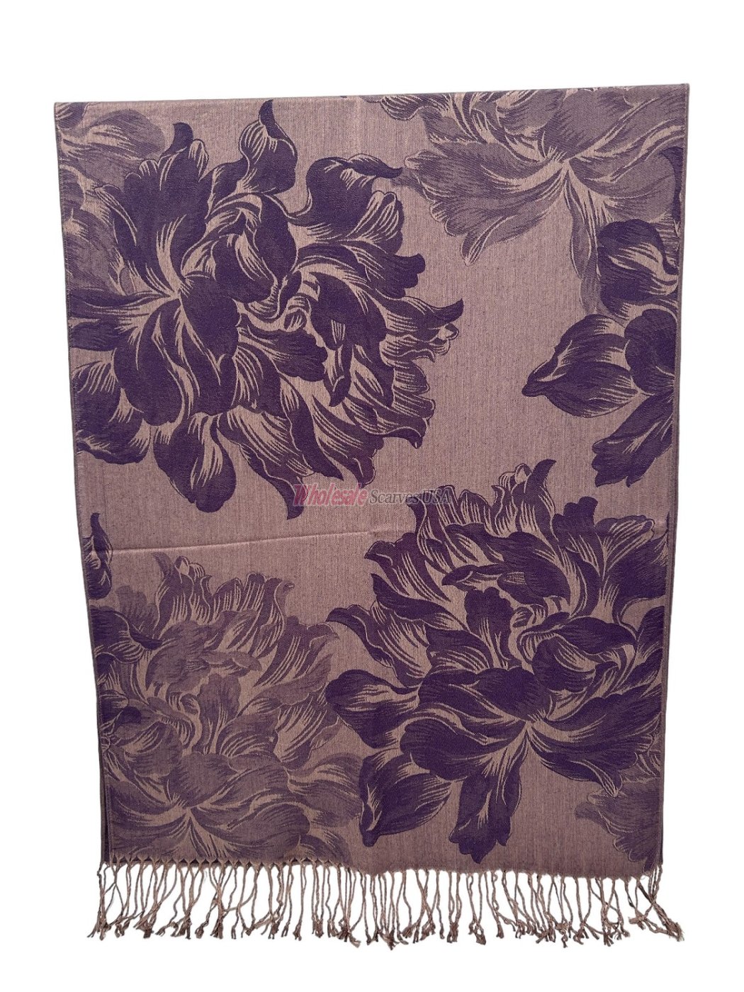 (image for) Peony Blossom Pashmina Grape