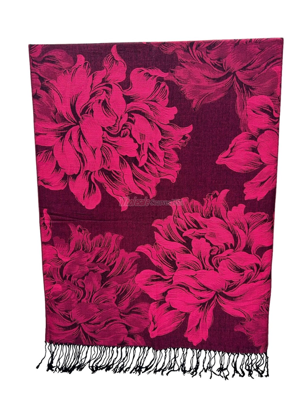 (image for) Peony Blossom Pashmina Fuschia - Click Image to Close