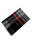 (image for) Cashmere Feel Classic Scarf Black/Grey 12-pack