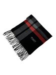 (image for) Cashmere Feel Classic Scarf Black/Grey 12-pack