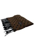 (image for) Cashmere Feel Dots Scarf Brown 12-pack