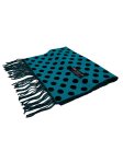 (image for) Cashmere Feel Dots Scarf Blue 12-pack