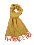 (image for) Cashmere Feel Dots Scarf Yellow 12-pack