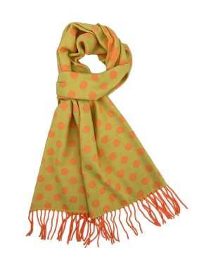 Cashmere Feel Dots Scarf Yellow 12-pack