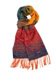 Cashmere Feel Pattern Scarf 504-2 12-pack