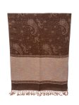 Paisley Lurex Pashmina Brown