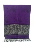 Paisley Lurex Pashmina Purple