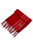 (image for) Cashmere Feel Stripe Scarf Brown 12-pack