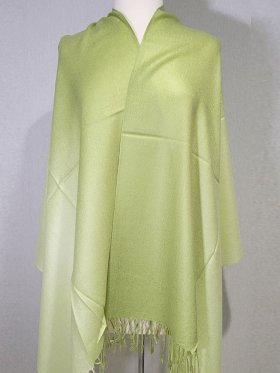 True Gradient Pashmina Lime Green