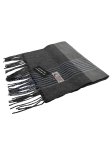 (image for) Plaid Cashmere Feel Scarf 12-pack Grey/ Nvay C92102