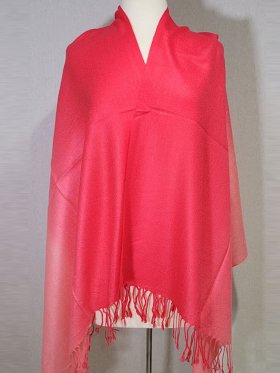 True Gradient Pashmina Red