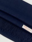 (image for) Silky Light Solid Pashmina Navy