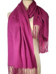 (image for) Silky Light Solid Pashmina Deep Magenta