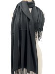 (image for) Silky Light Solid Pashmina Black