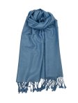 (image for) Paisley Jacquard Shawl Bright Blue