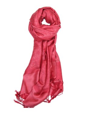 Paisley Jacquard Shawl Baby Red