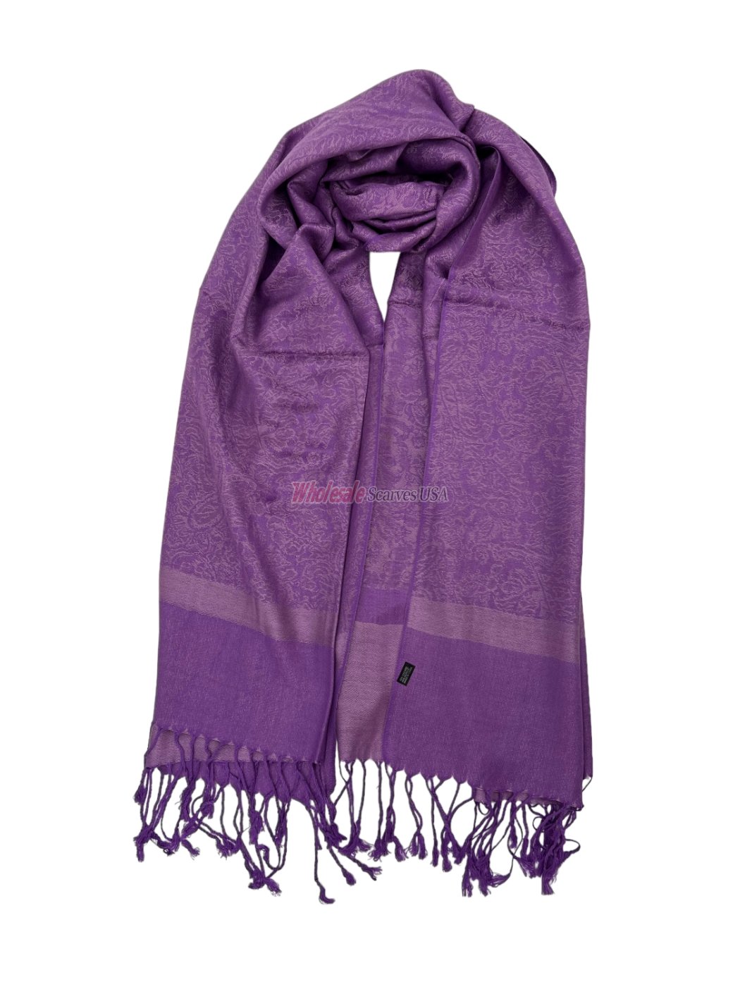 (image for) Paisley Jacquard Shawl Light Purple