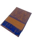 (image for) Paisley Jacquard Shawl Orange/Dark Blue