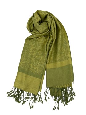 Paisley Jacquard Shawl Lime/Yellow