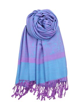 Paisley Jacquard Shawl Cran Purple