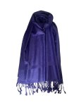 (image for) Paisley Jacquard Shawl Blue Violet